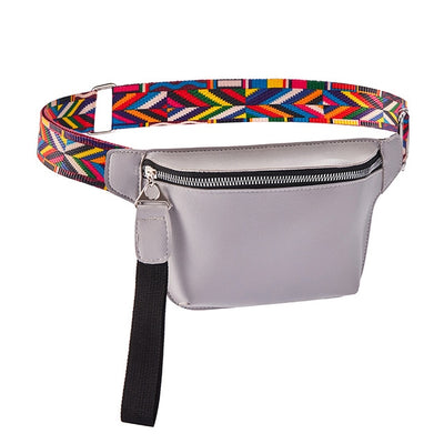 Gray&White Fanny Pack Fashion Bohemian