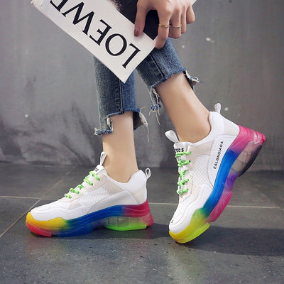 Crystal Chunky Sneakers