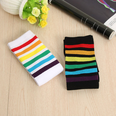 Black Over Knee Rainbow