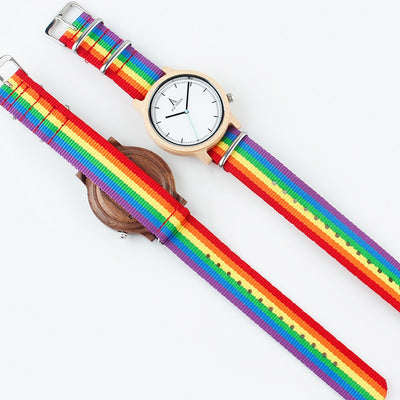 Pride Rainbow Wood Watches