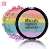 Beauty Rainbow Highlighter Cosmetic Powder Palette