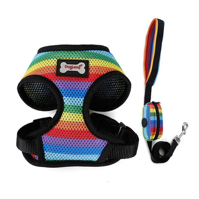 Dog Rainbow Harness Rainbow