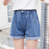 High Blue Elastic Denim Short